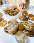 Golden Healer Quartz Palm Stones