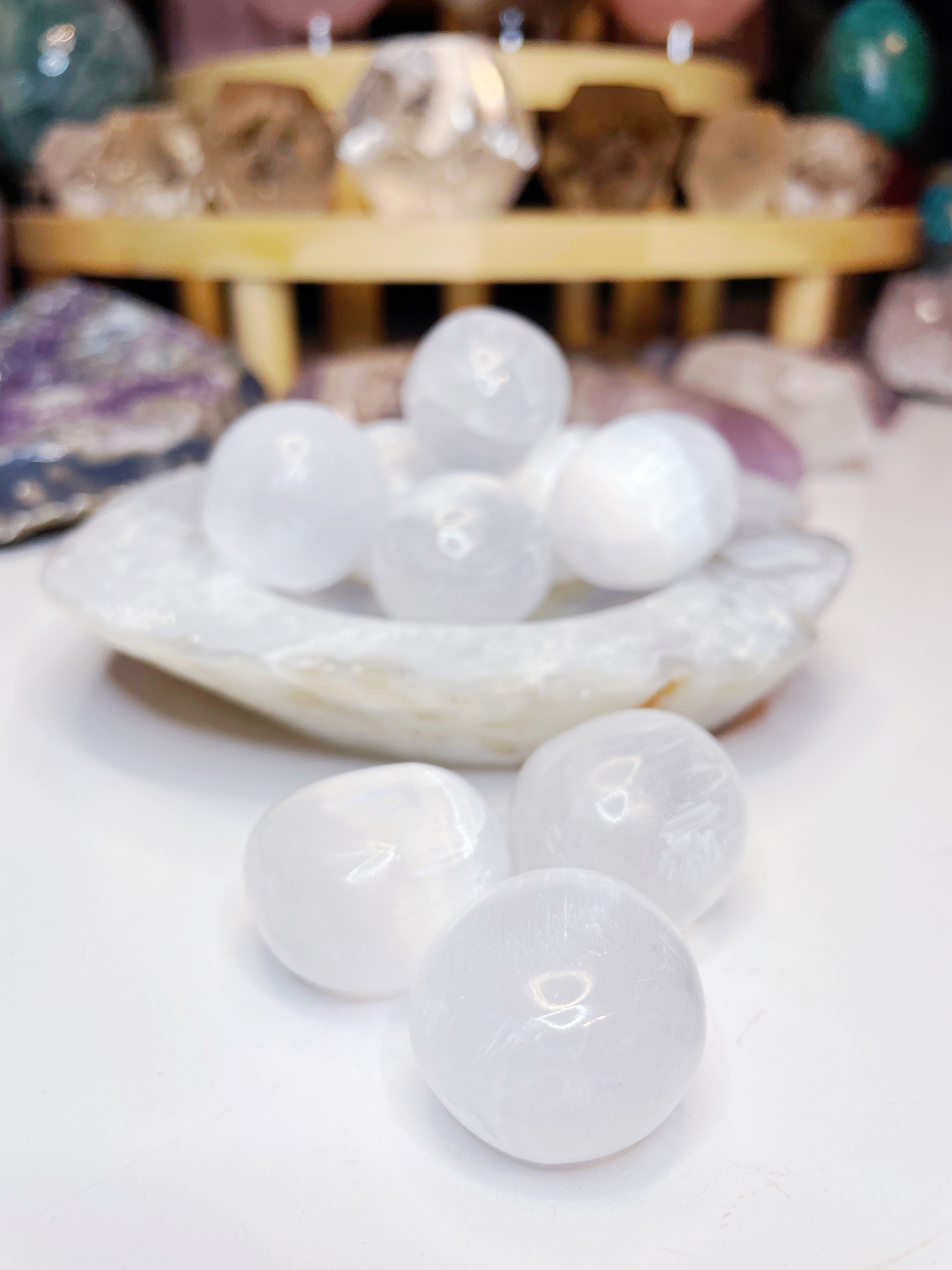 Selenite Tumbled Stones - Baltic Mermaid