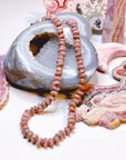 Rhodochrosite Candy Necklace