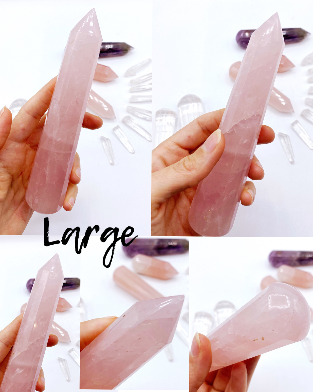 Rose Quartz Wands - Baltic Mermaid