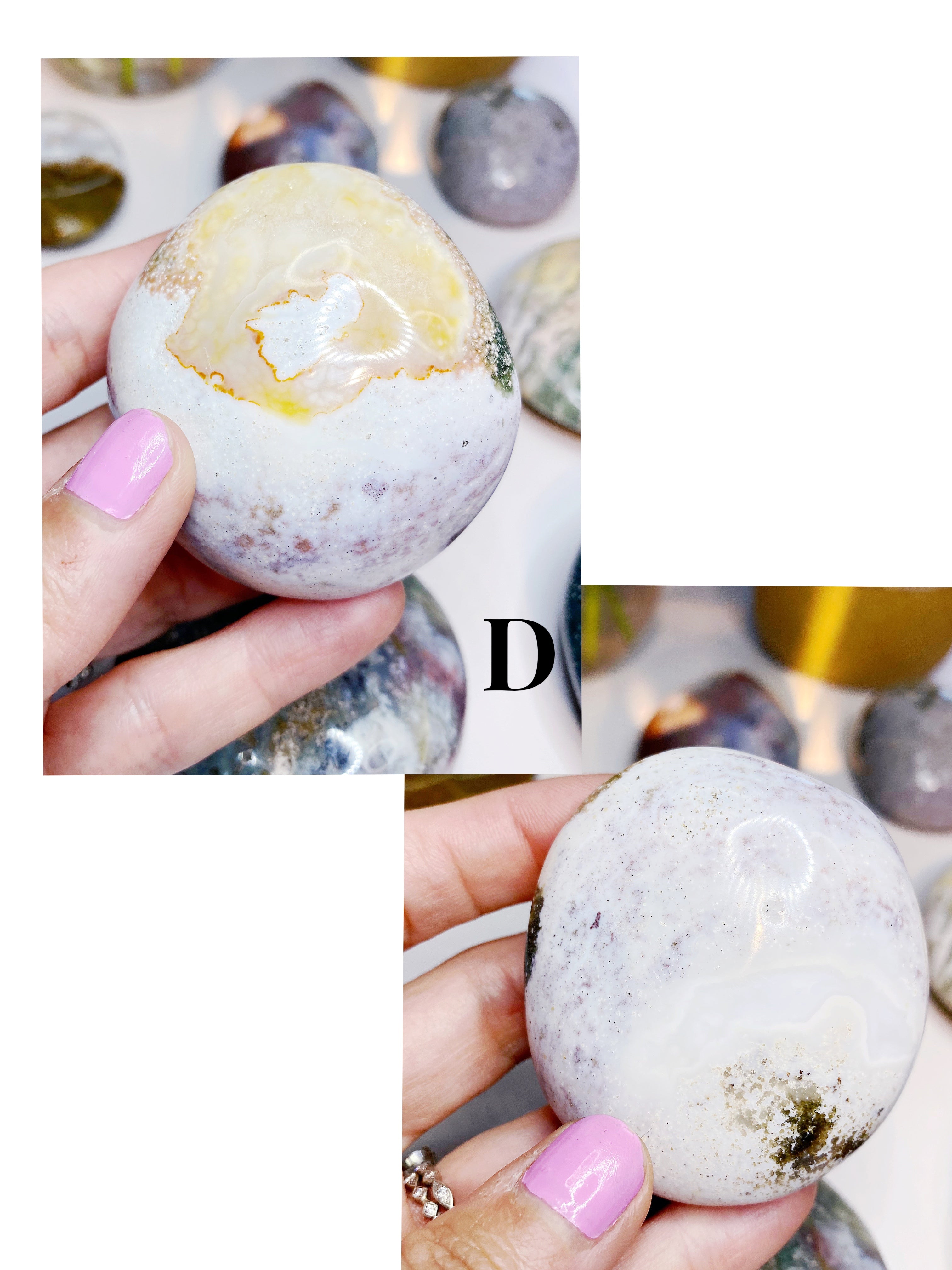 Ocean Jasper Palm Stones - Large - Baltic Mermaid