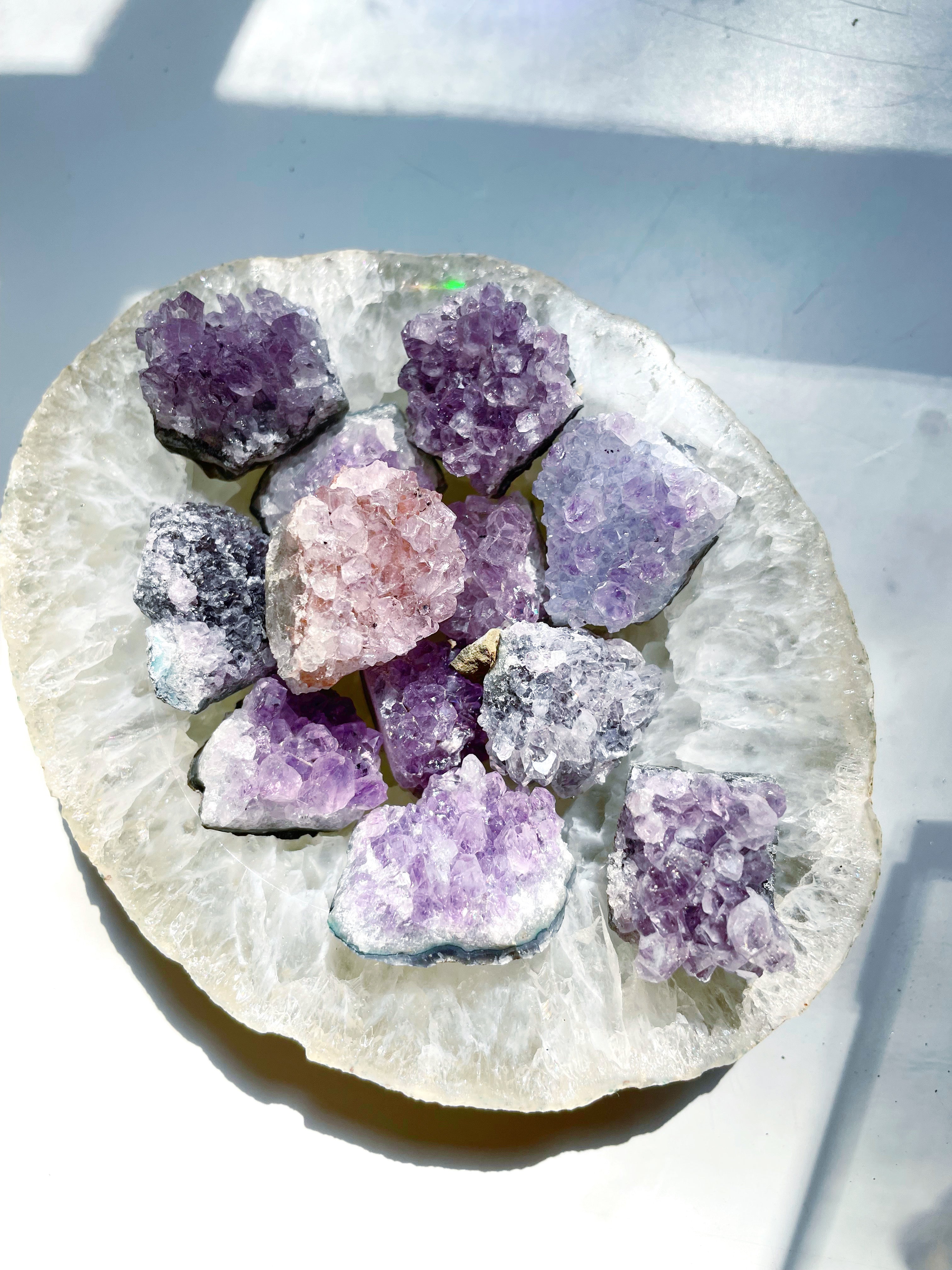 Mini Amethyst Clusters - Baltic Mermaid