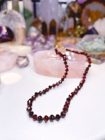 Garnet Candy Necklace