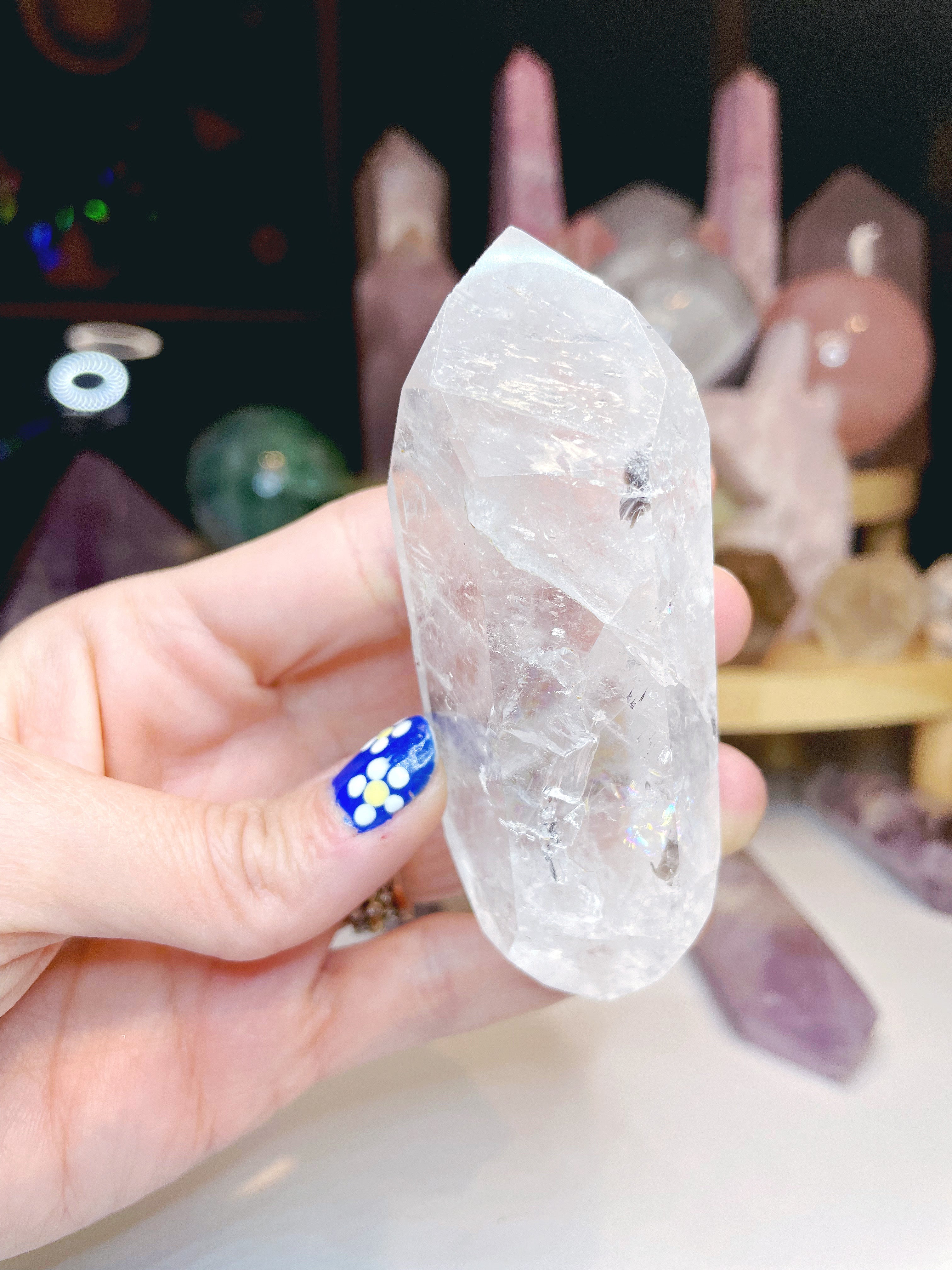 Double Terminated Clear Quartz Point - Baltic Mermaid