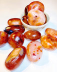 Carnelian Agate Palm Stones