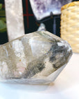 Large Natural Smoky Quartz Point w/ Chlorite Phantoms