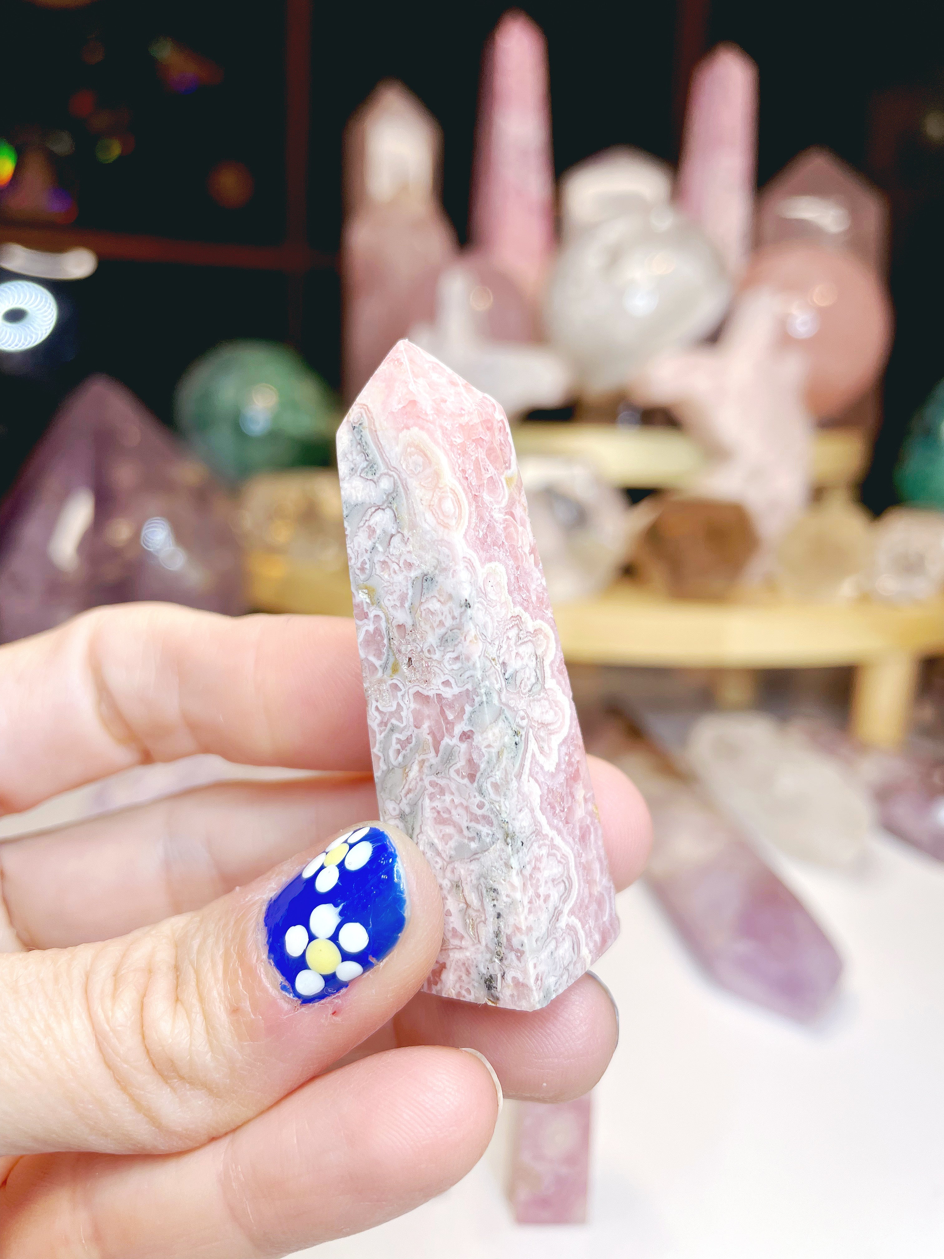 Rhodochrosite Obelisk - Baltic Mermaid