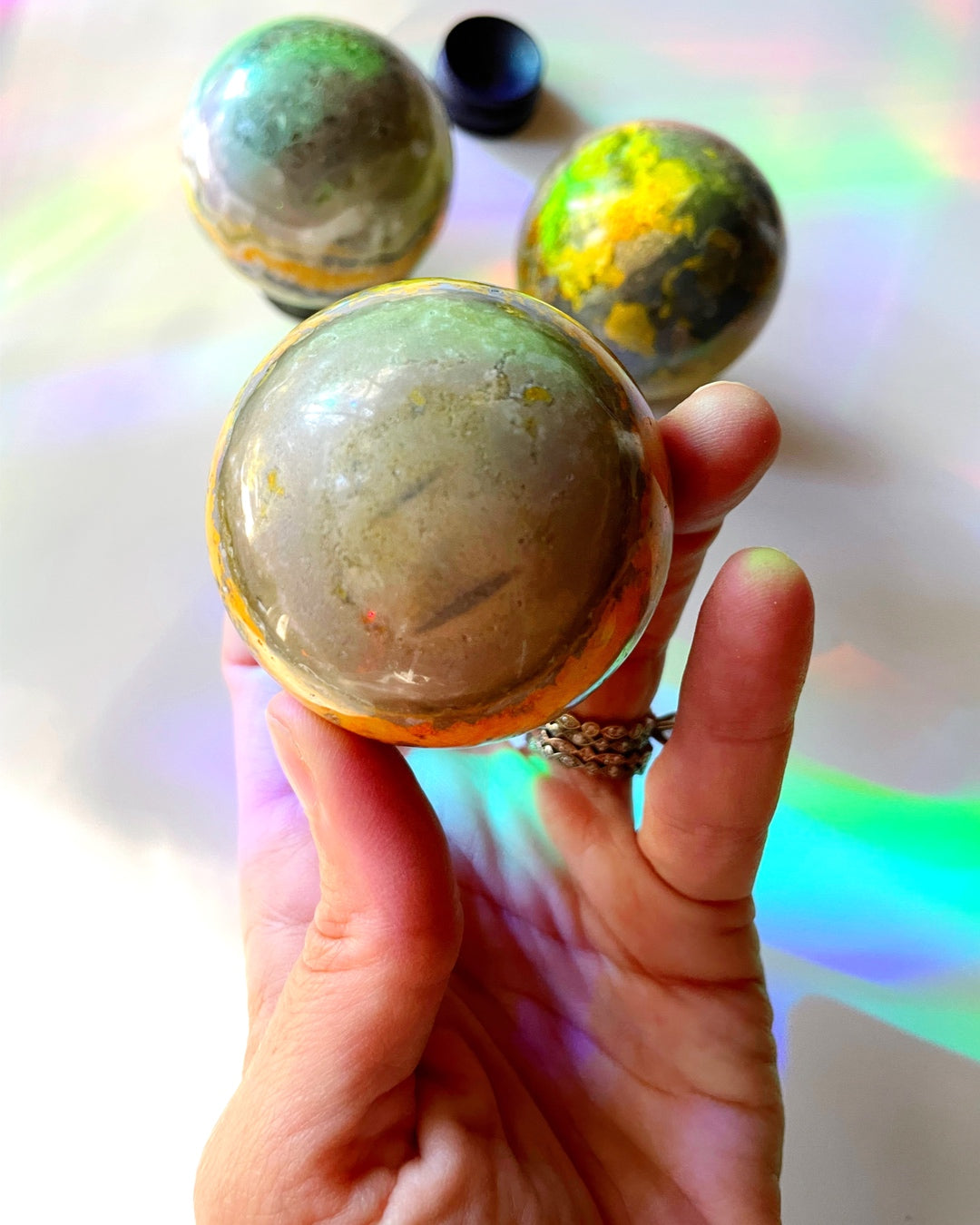 Bumblebee Jasper Sphere - Baltic Mermaid