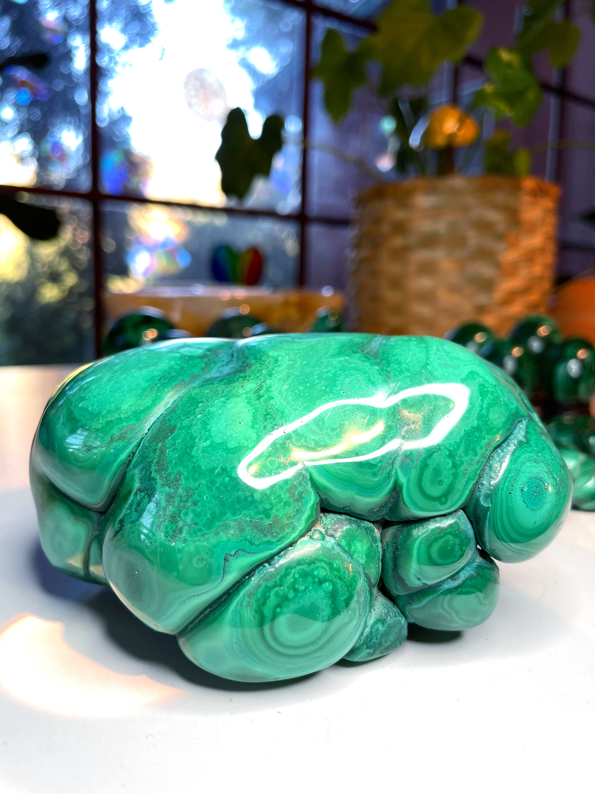 Large Polished Malachite