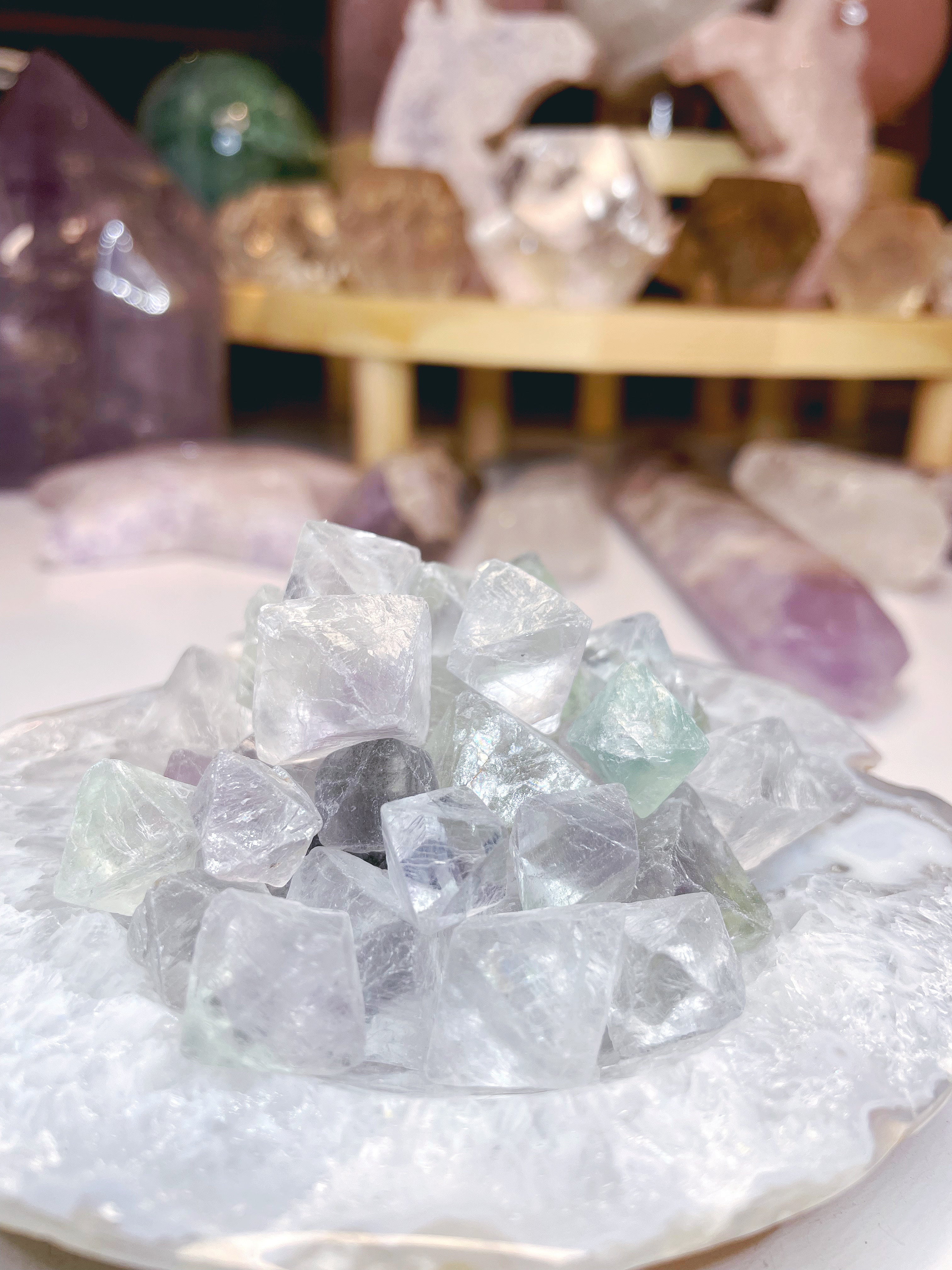 Lil Fluorite Octahedron - Baltic Mermaid