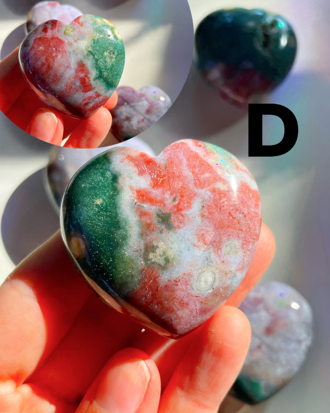 Ocean Jasper Hearts - Baltic Mermaid