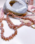 Rhodochrosite Candy Necklace