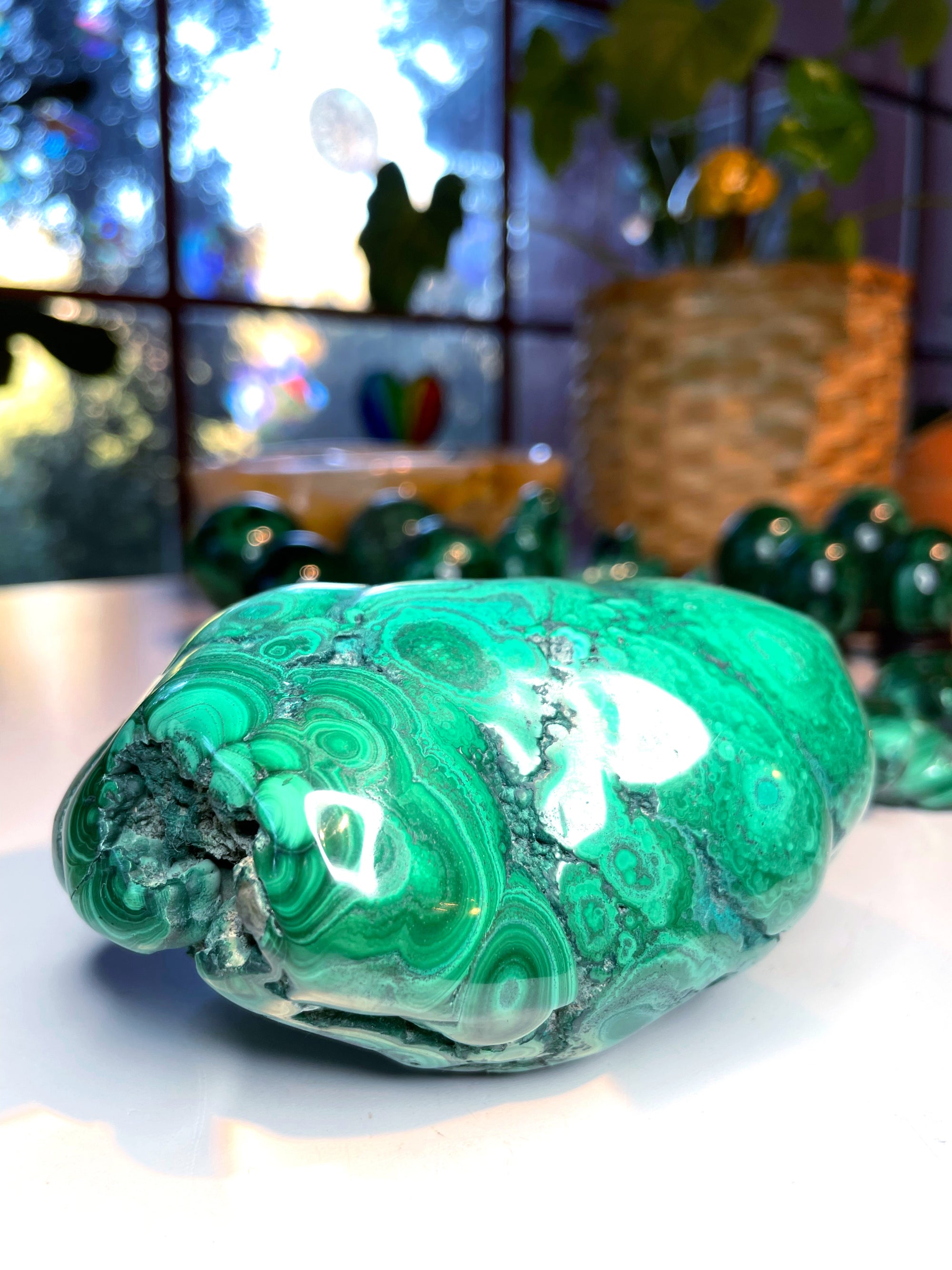 Large Polished Malachite