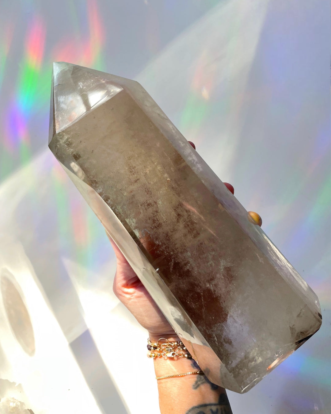 Large Smoky Quartz Tower w/ Inclusions