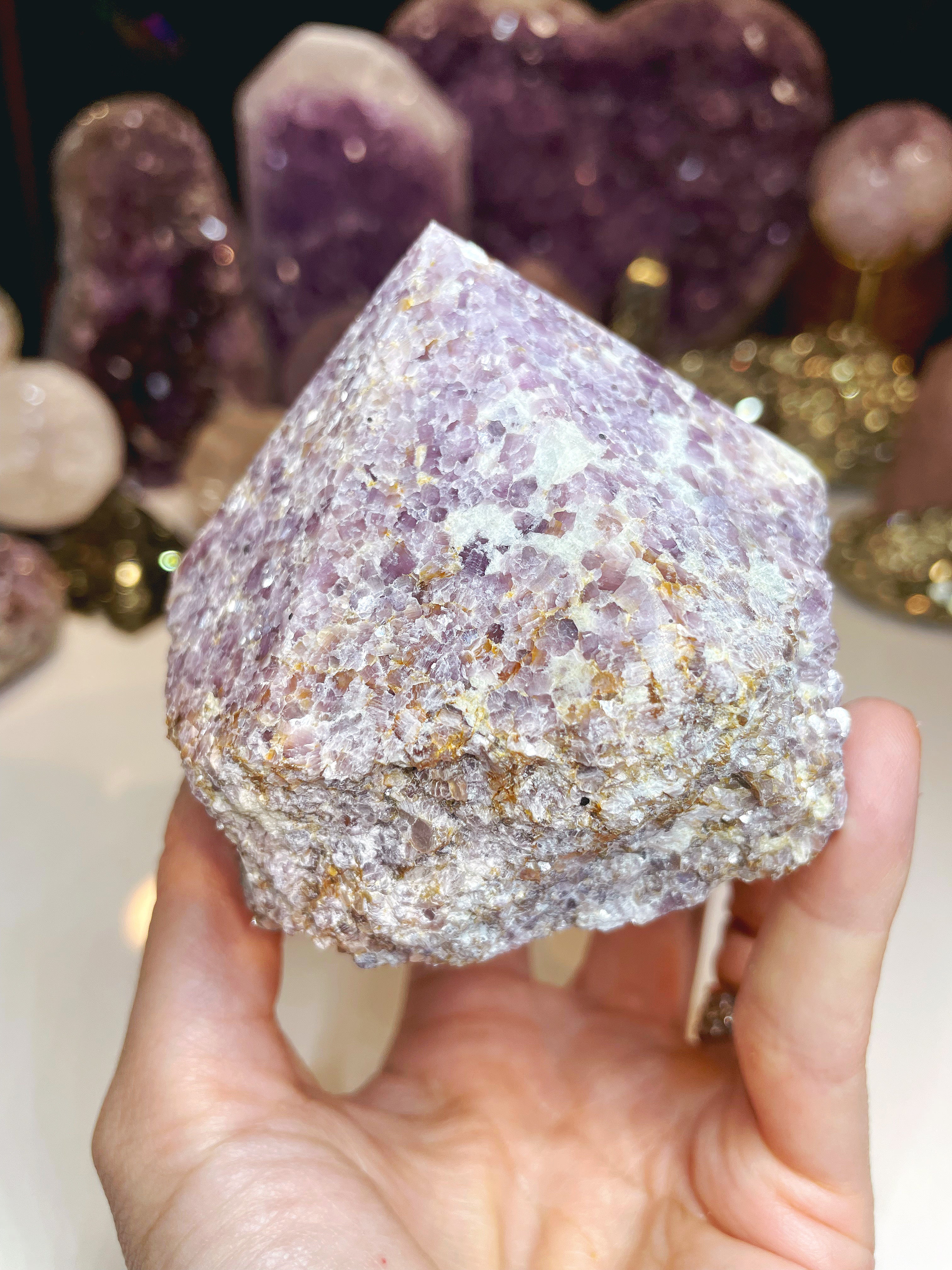 Lepidolite Semi Polished Point - Baltic Mermaid