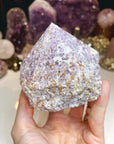 Lepidolite Semi Polished Point