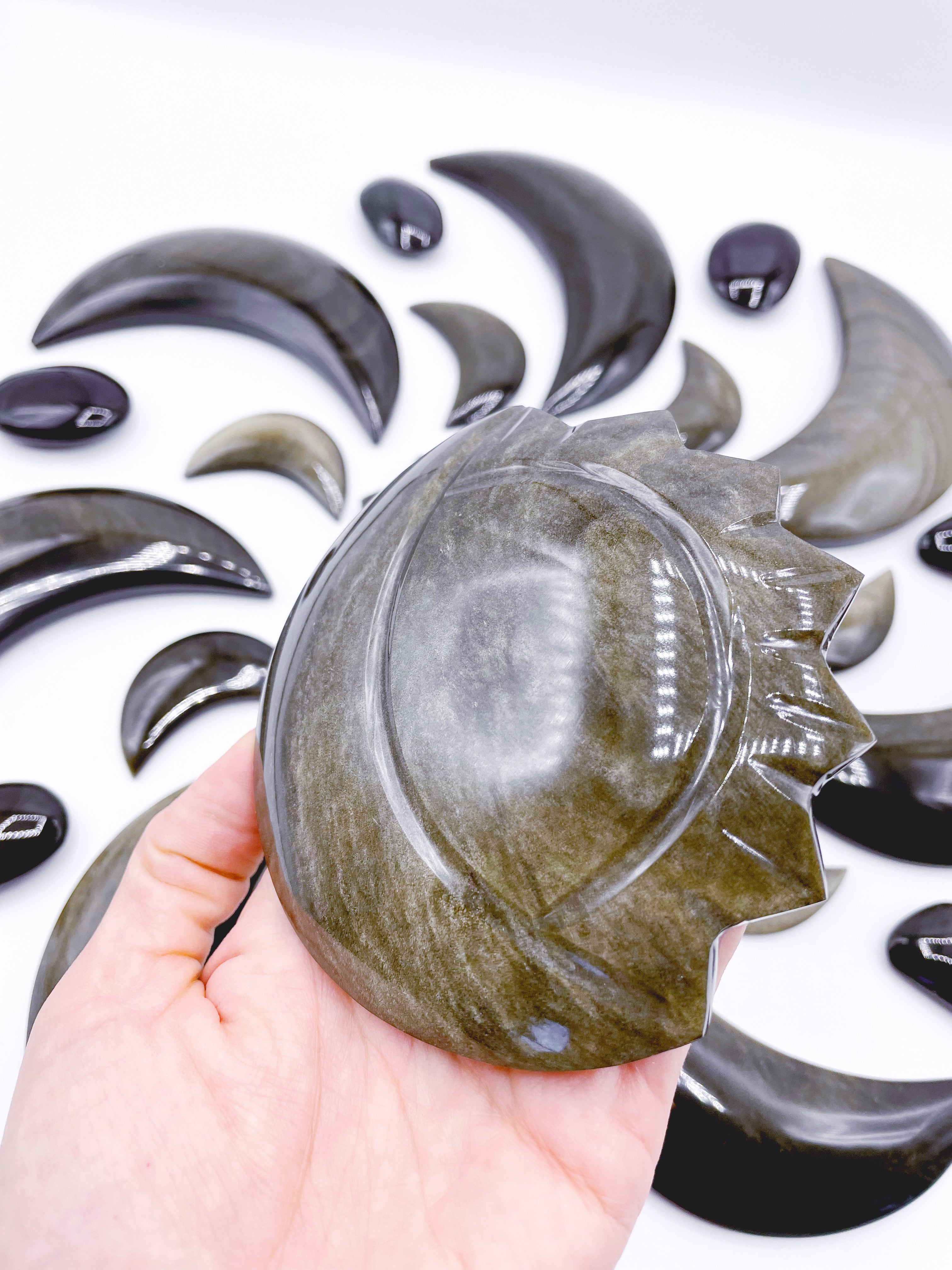 Gold Sheen Obsidian Eclipse - Baltic Mermaid