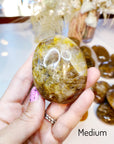 Golden Healer Quartz Palm Stones