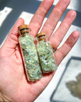 Prehnite with Epidote Chip Bottles