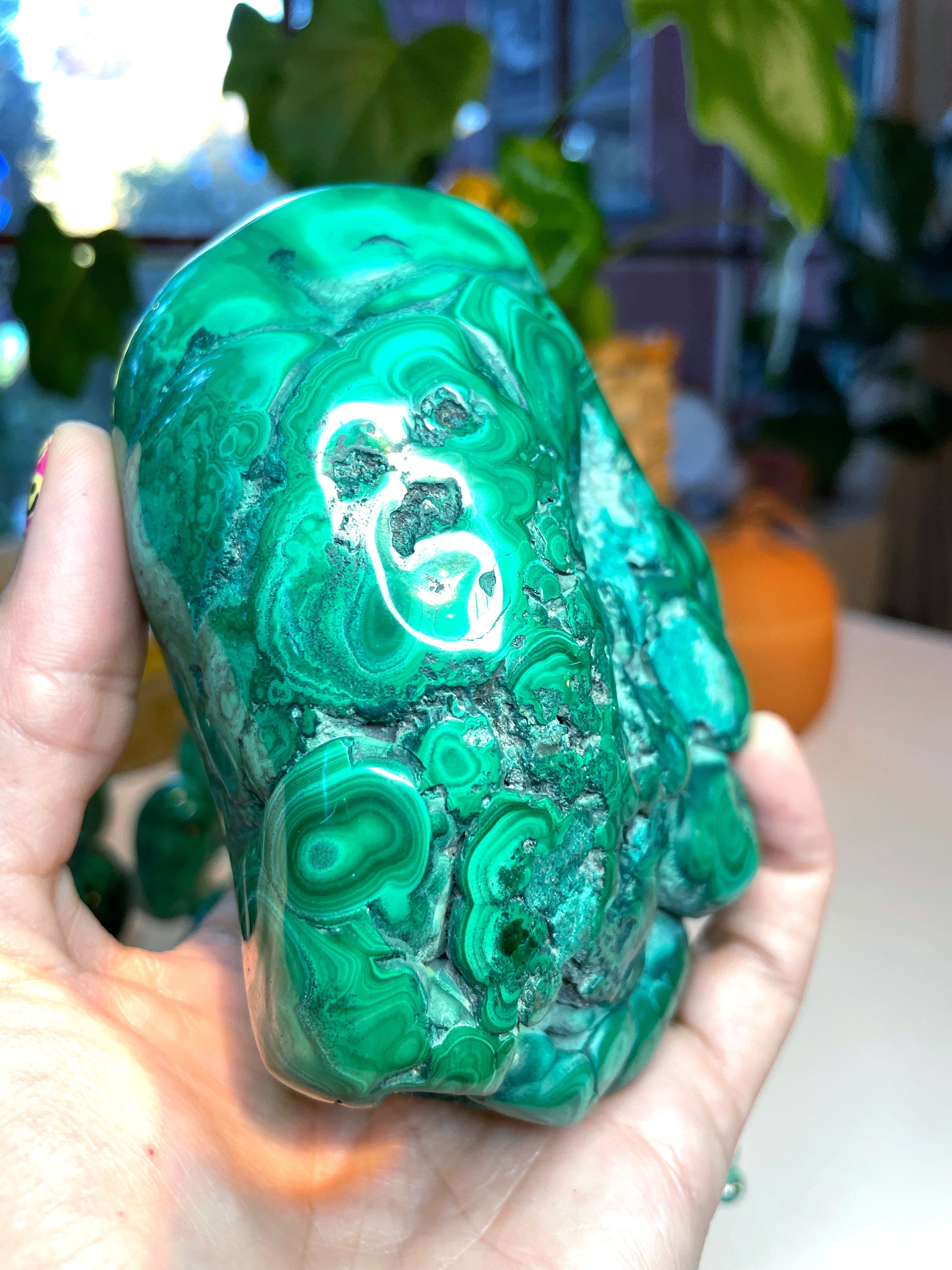 Large Polished Malachite