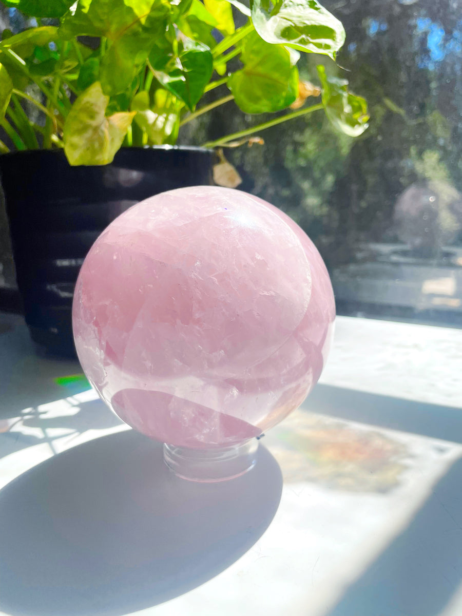 Large Rose Quartz Sphere