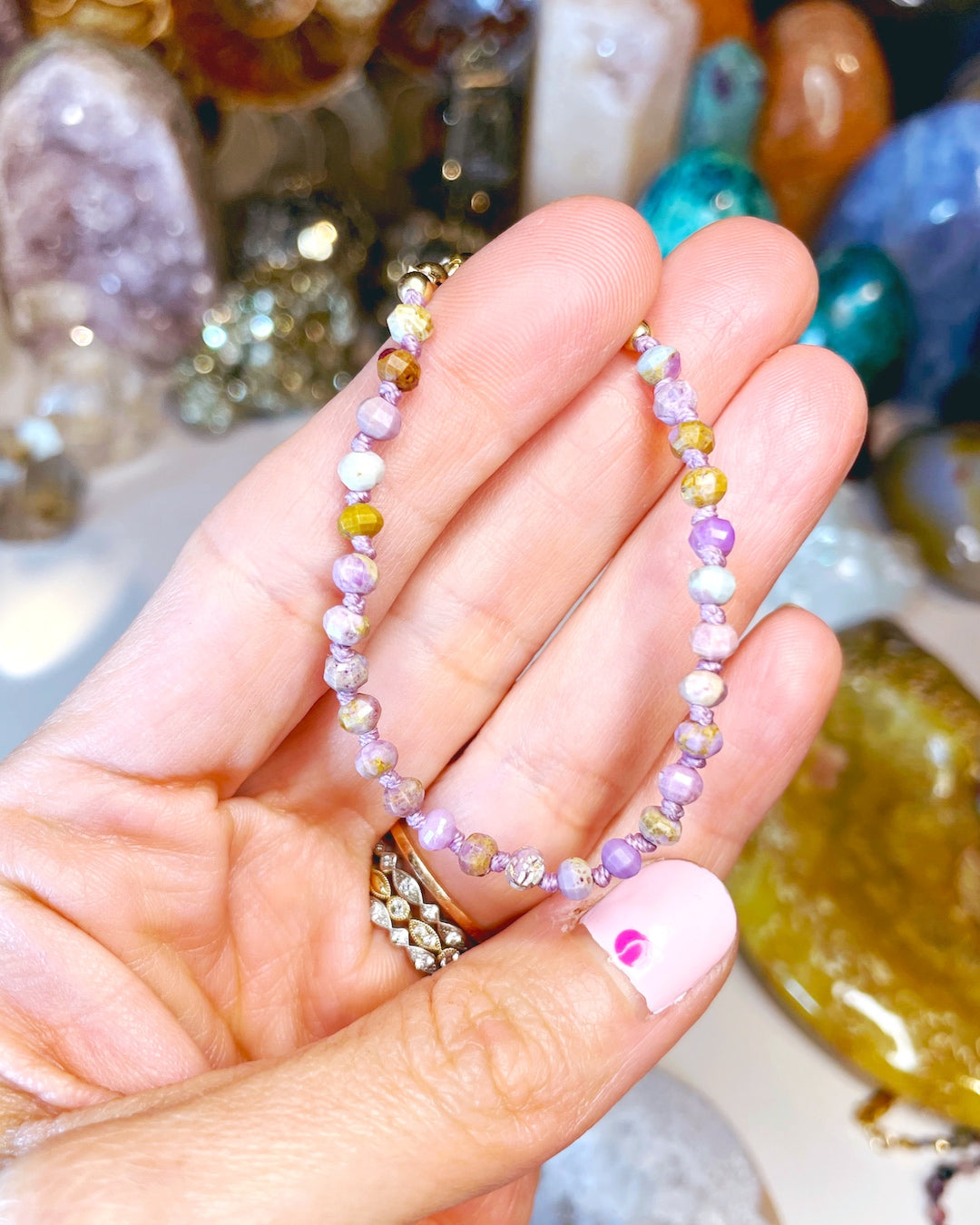 Phosphosiderite Candy Bracelet - Baltic Mermaid