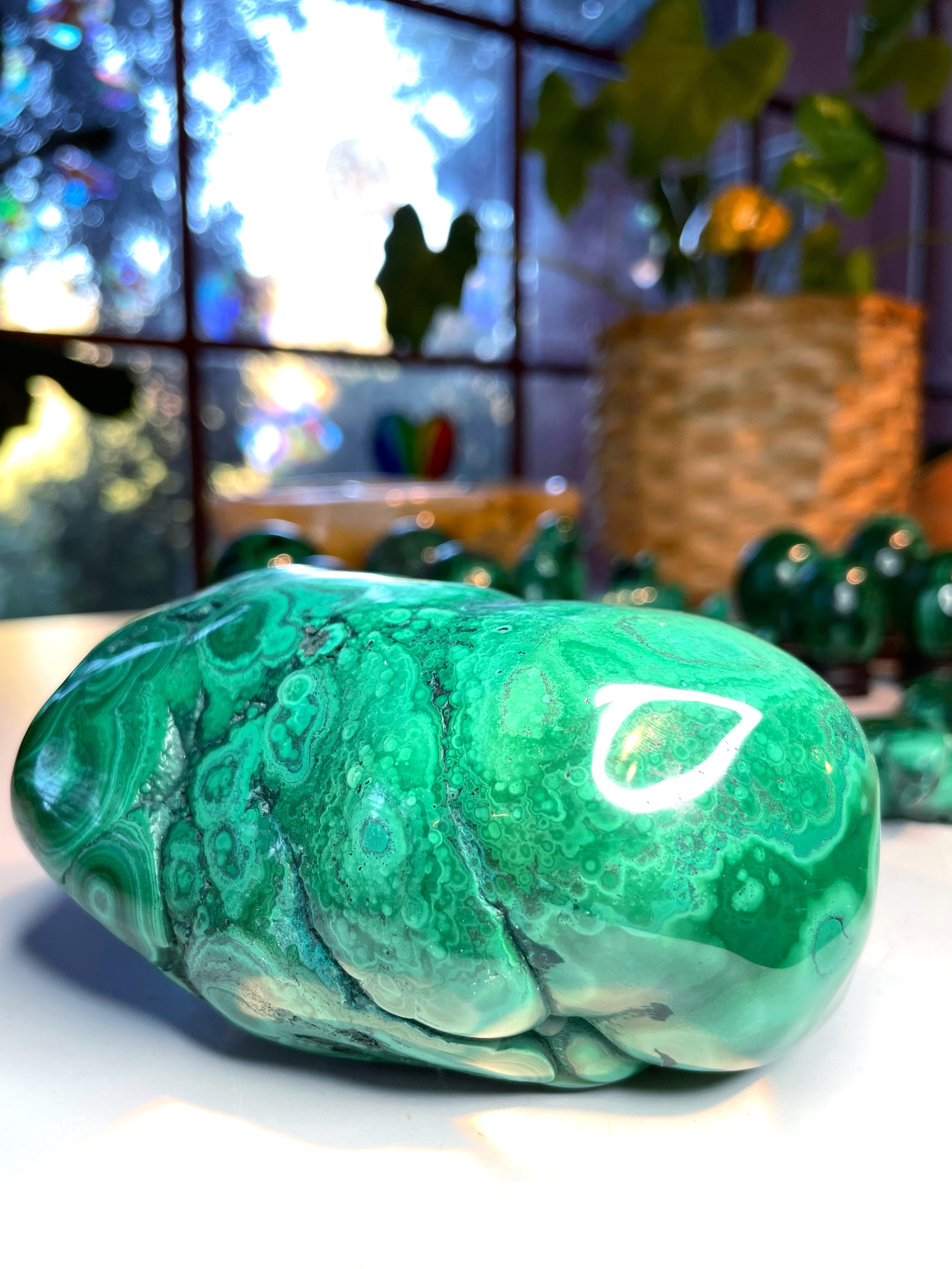 Large Polished Malachite