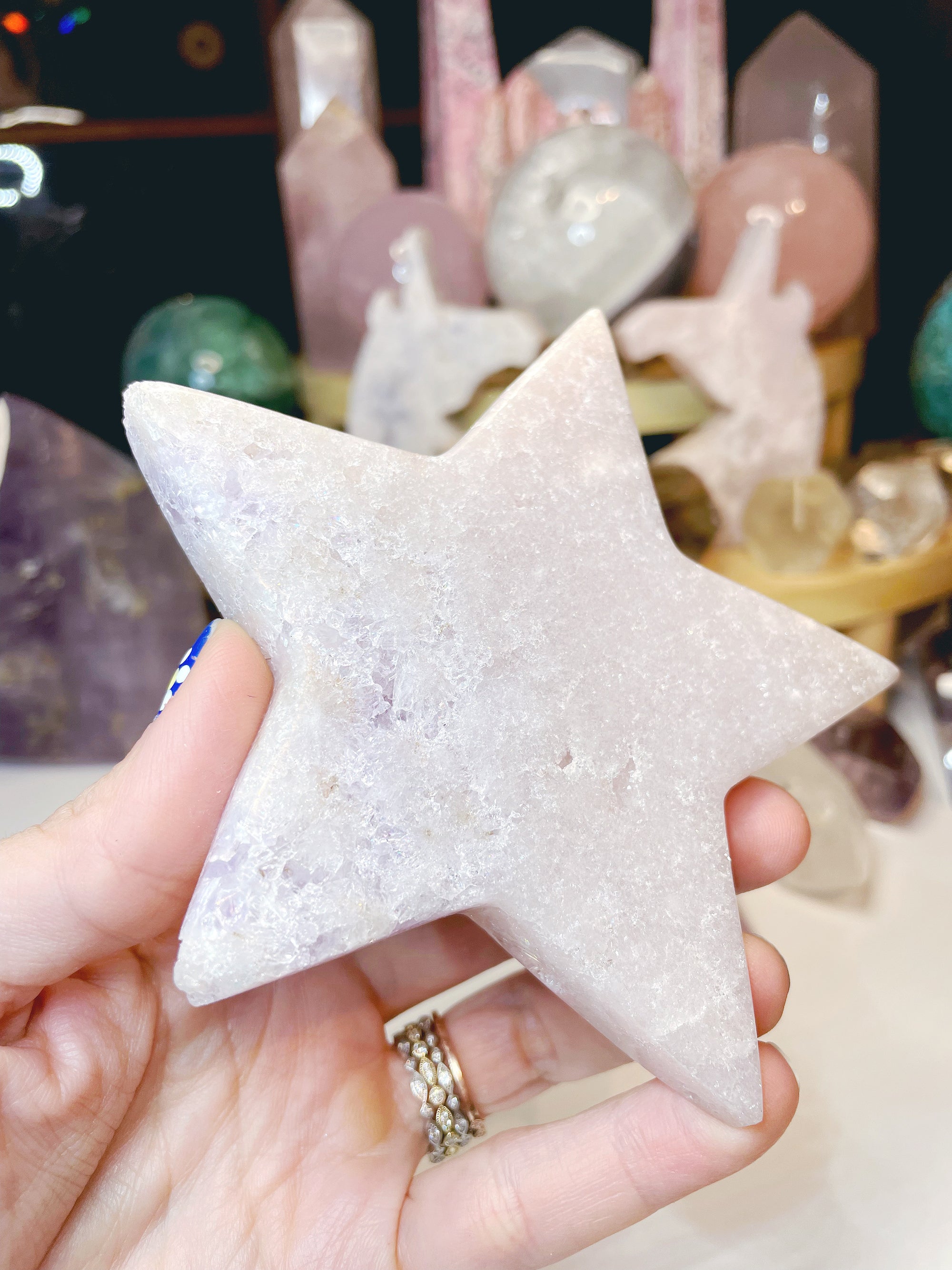 Pink Amethyst Star