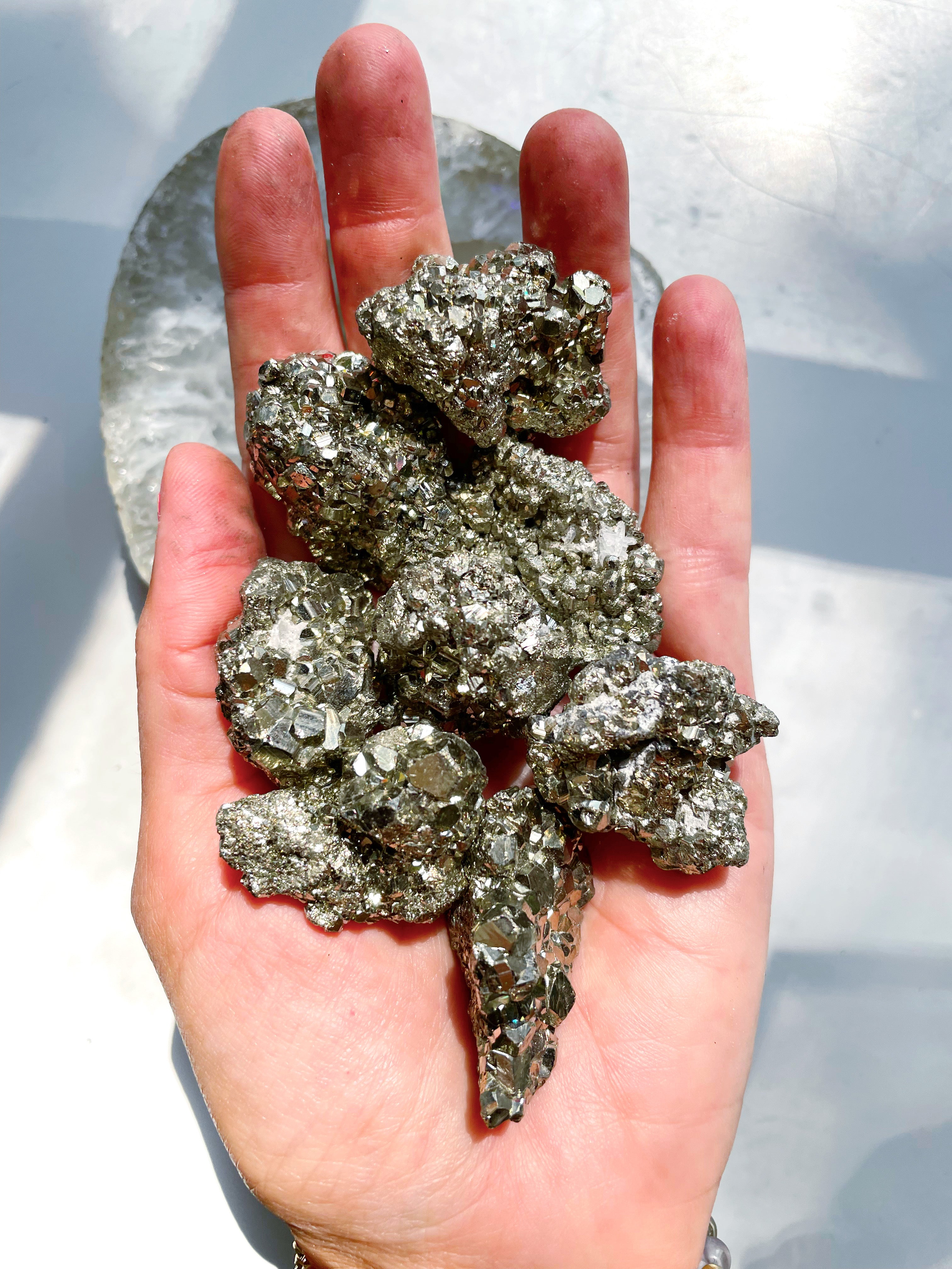 Mini Pyrite Clusters - Baltic Mermaid