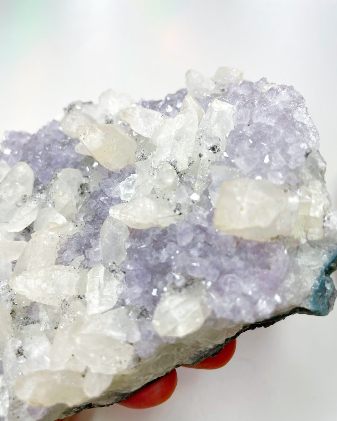 Amethyst Cluster w/ Calcite