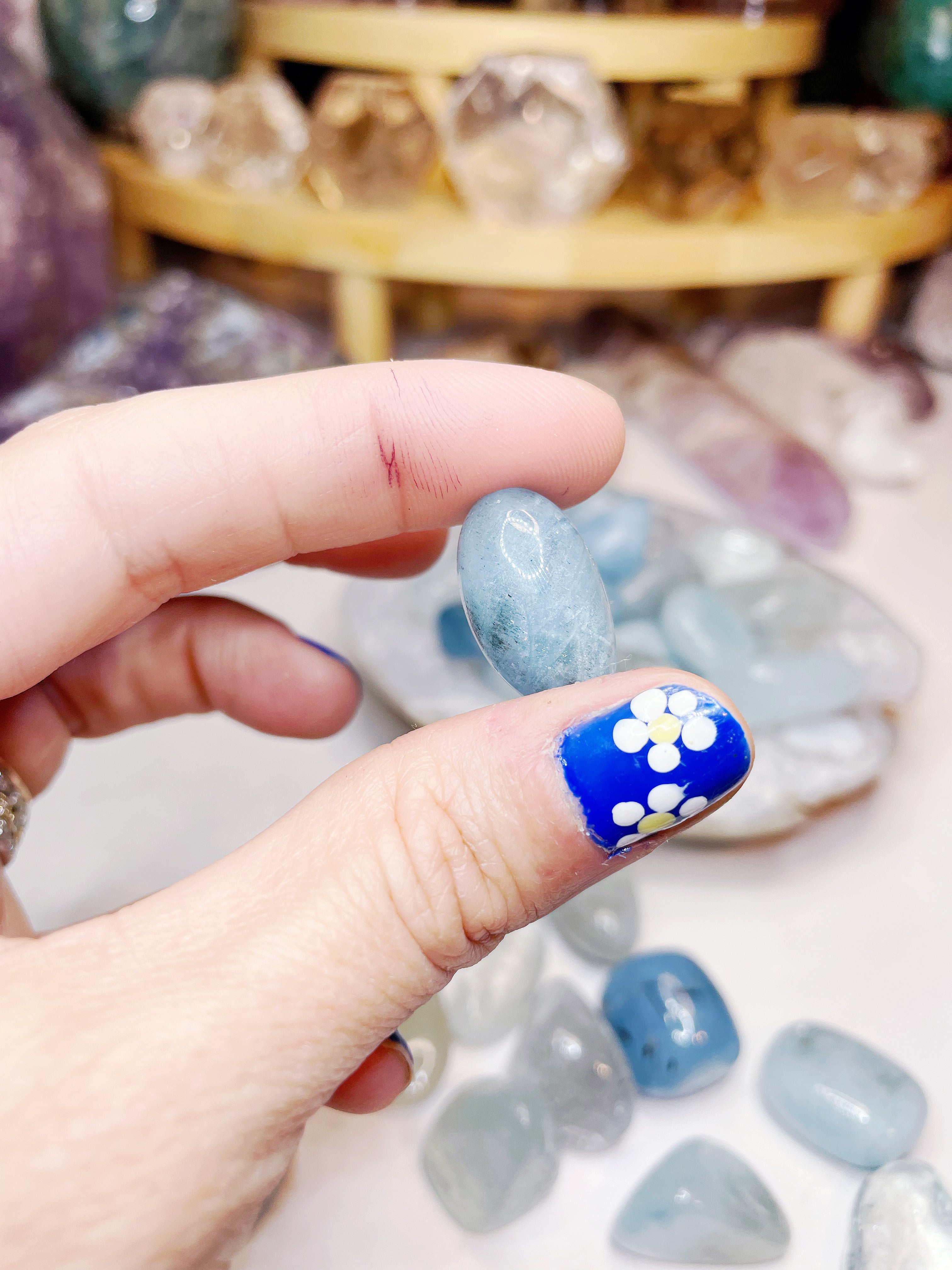 Aquamarine Tumbled Stone - Baltic Mermaid