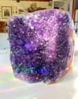 Large Amethyst Cluster Cut base