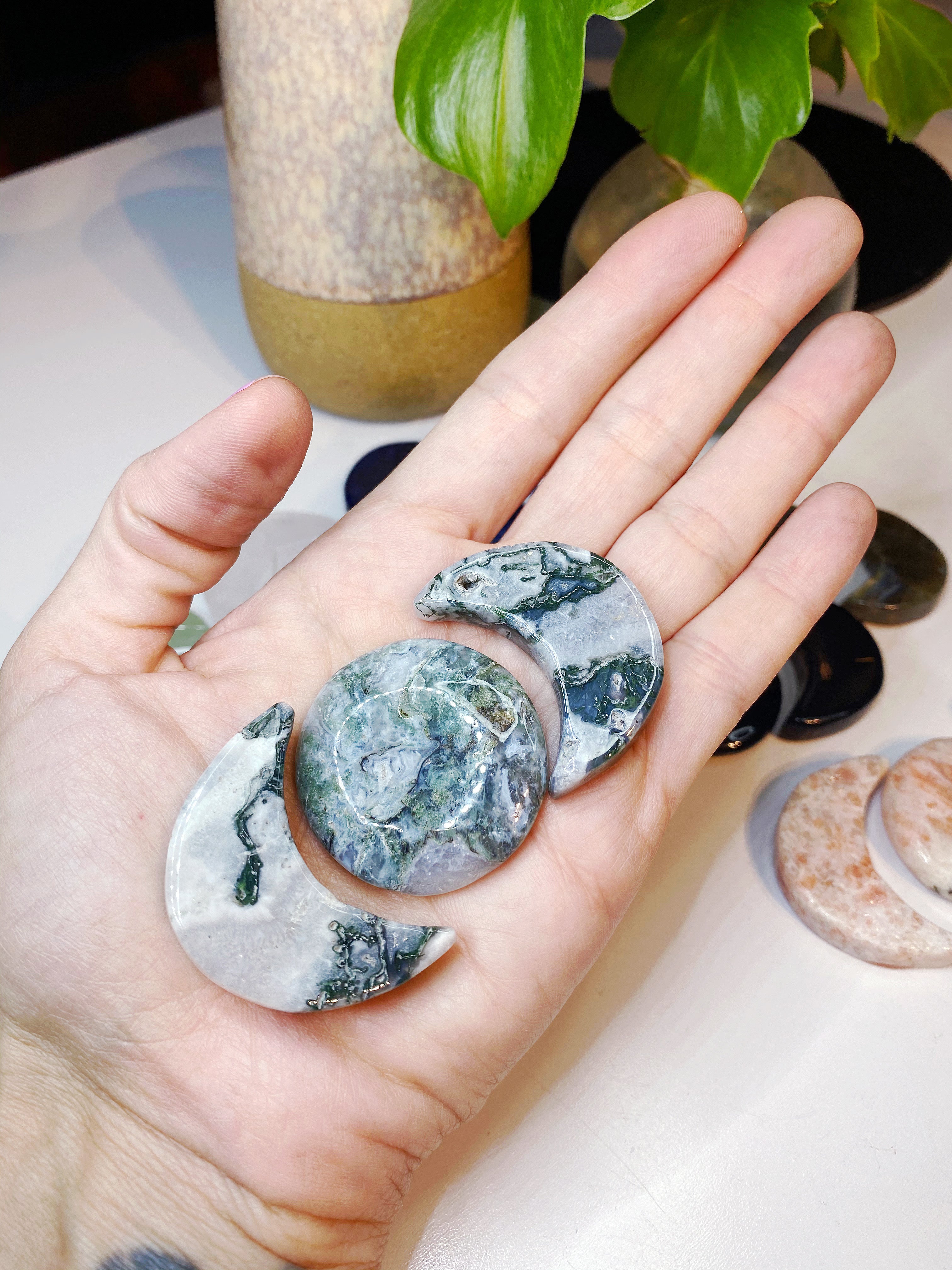 Moon Phase Crystal Set - Baltic Mermaid