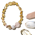 Moon Dust Baltic Amber Bracelet - Pink - Baltic Mermaid