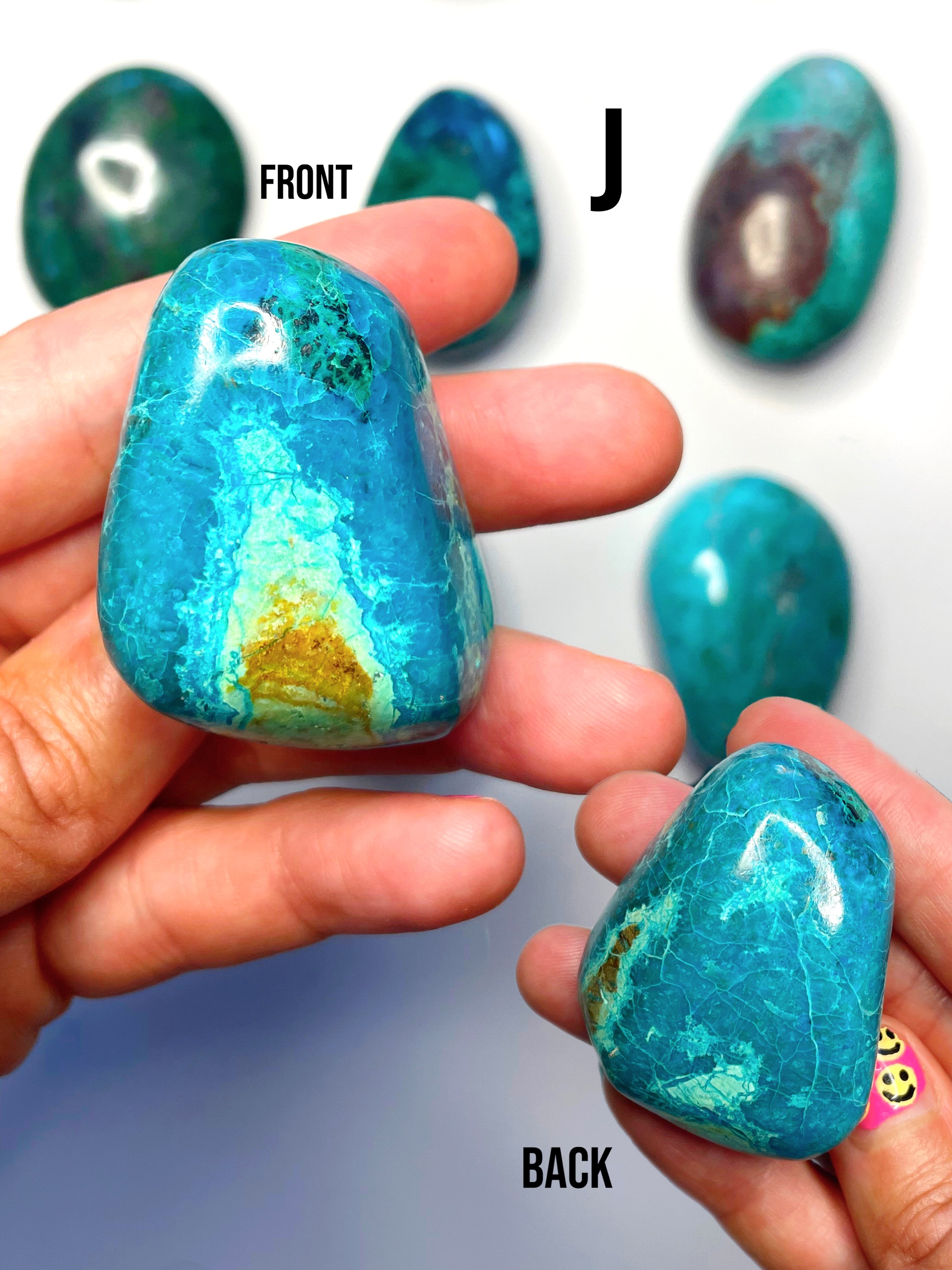 Chrysocolla Palm Stones/Large Tumbles - Baltic Mermaid