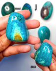 Chrysocolla Palm Stones/Large Tumbles