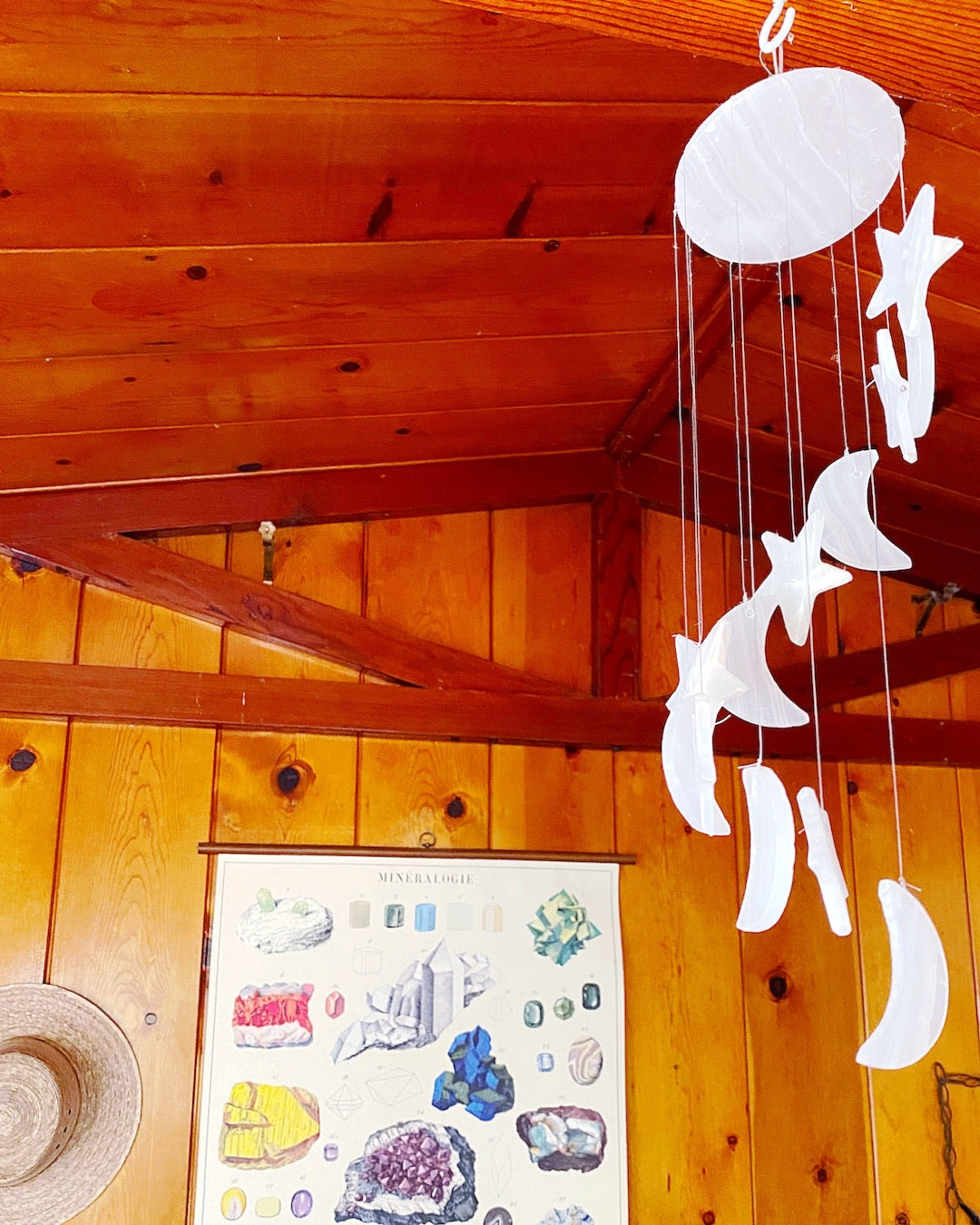 White Onyx Star & Moon Chimes - Baltic Mermaid