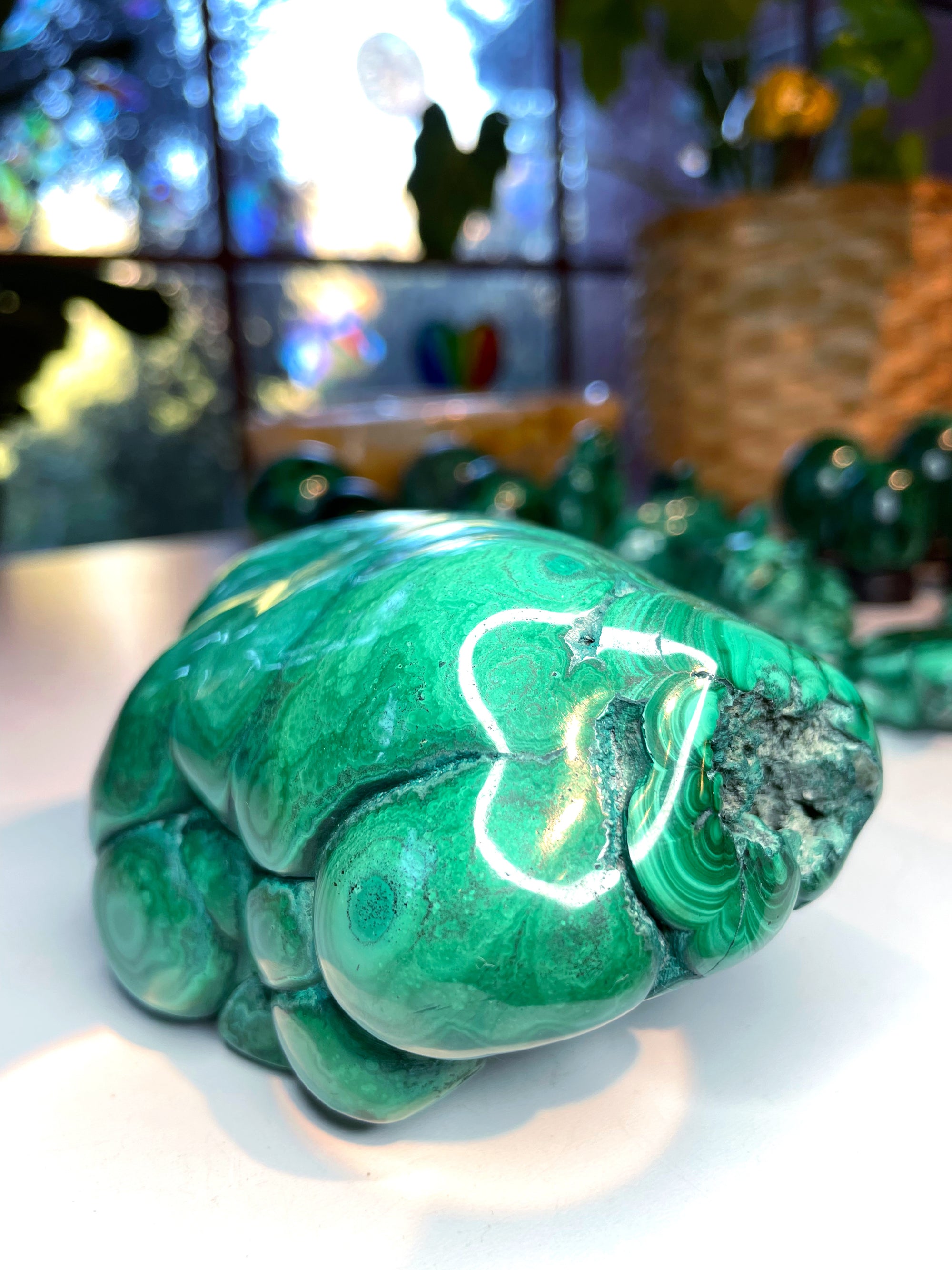 Large Polished Malachite