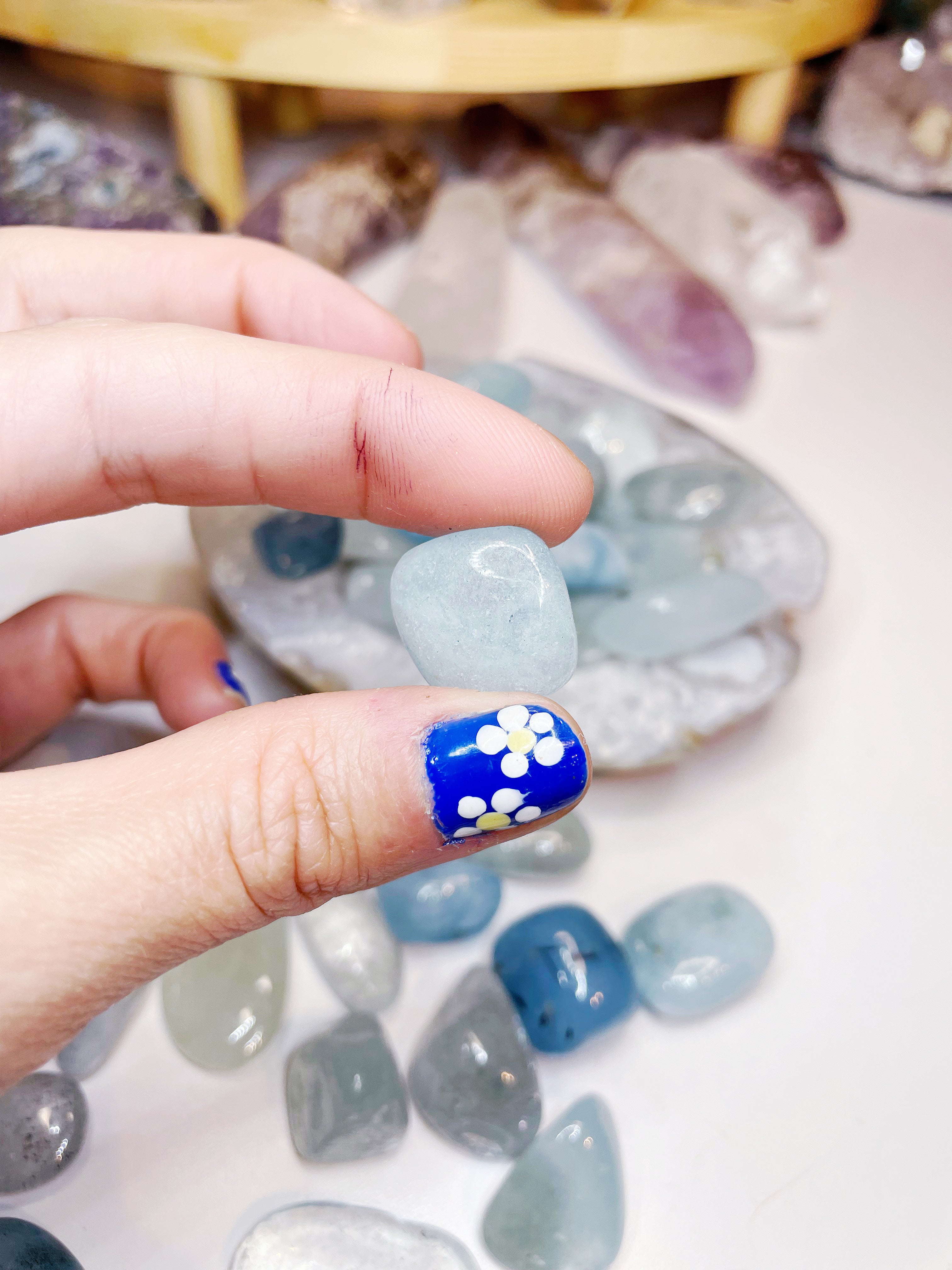Aquamarine Tumbled Stone - Baltic Mermaid