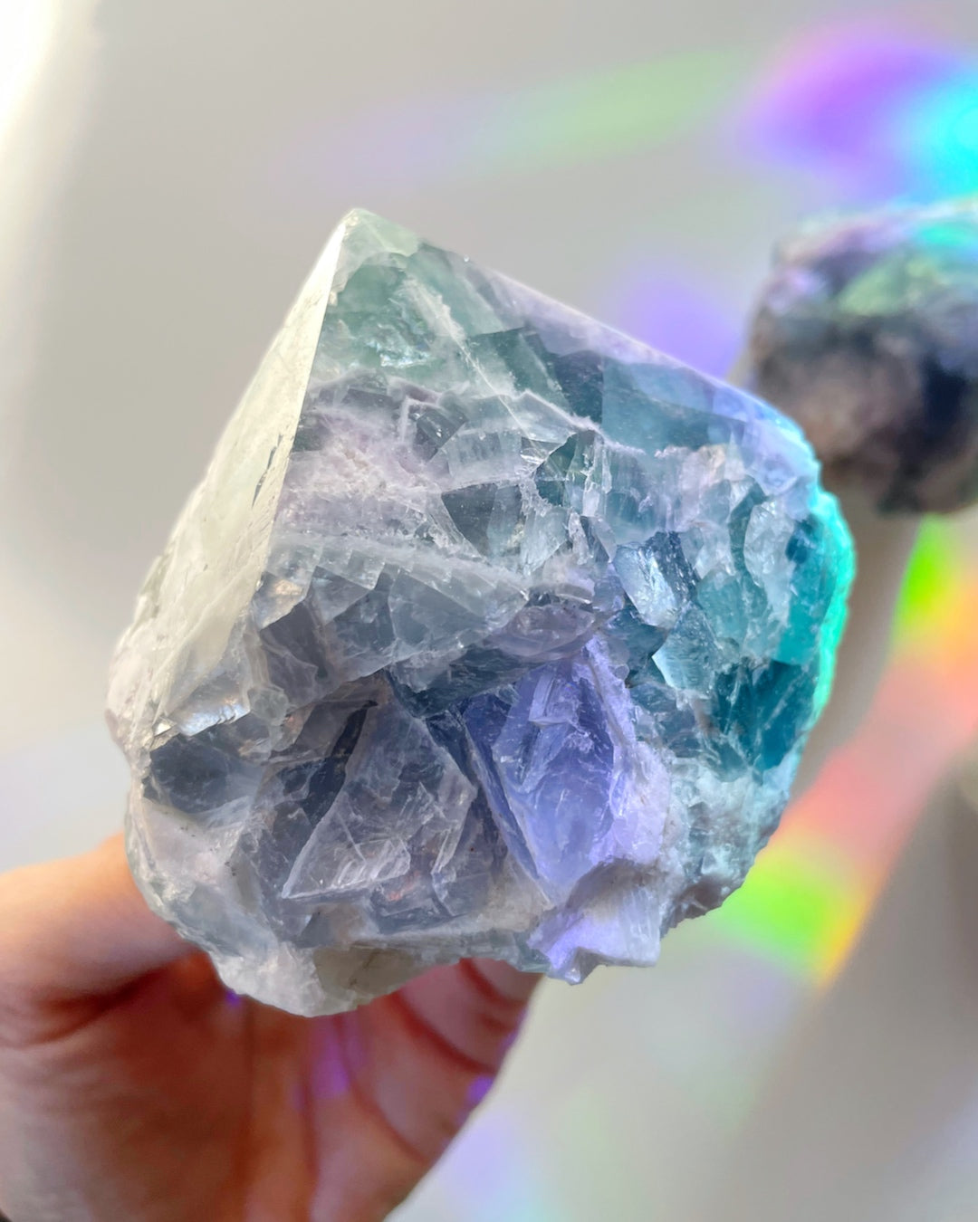 Fluorite Semi Polished Point