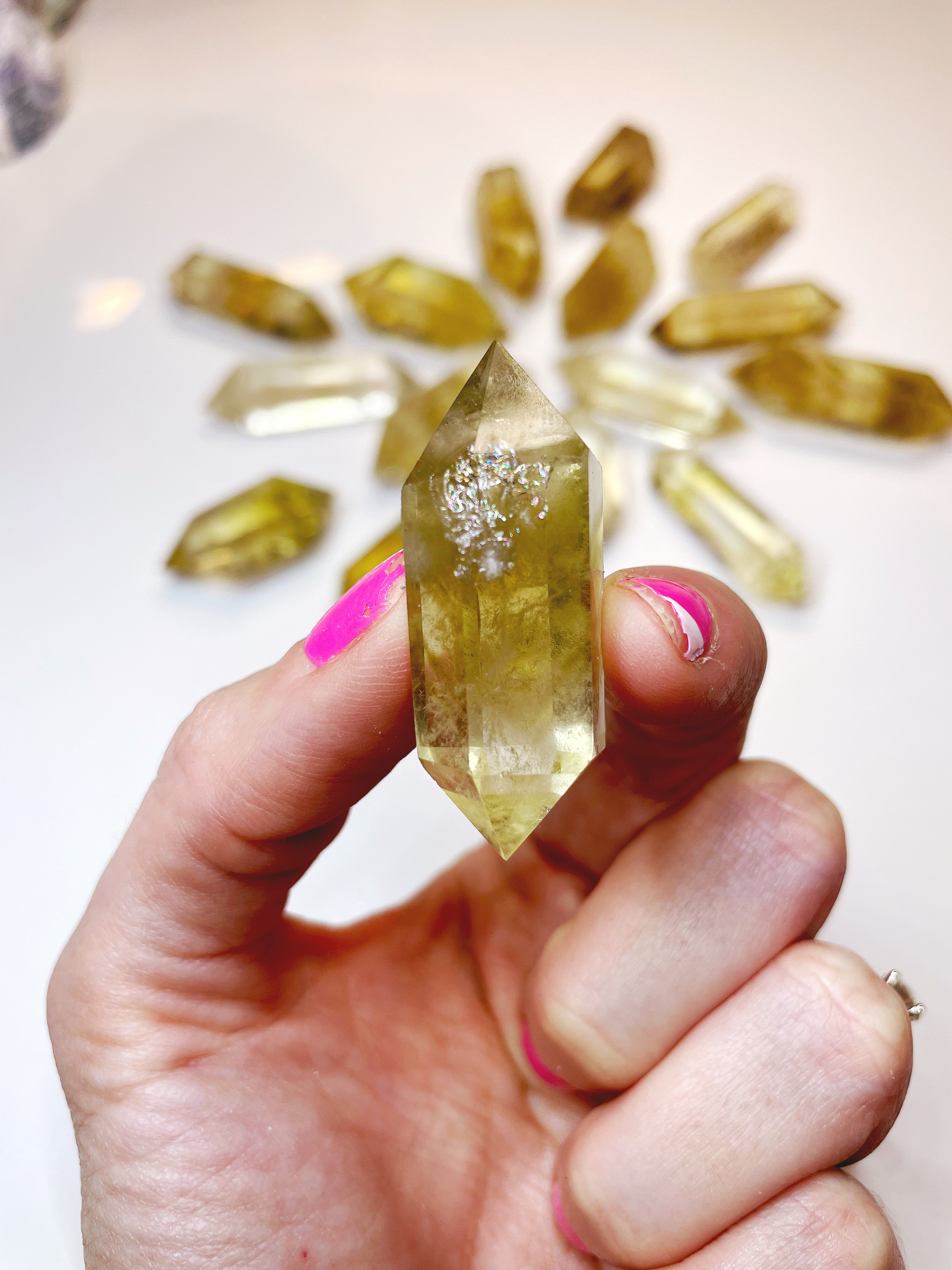 Double Terminated Citrine Point - Baltic Mermaid
