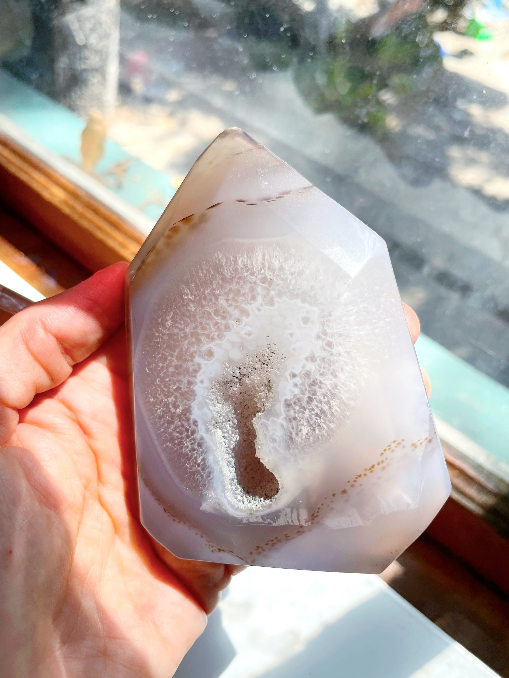 Druzy Agate Tower - Flat