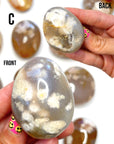 Flower Agate Palm Stones