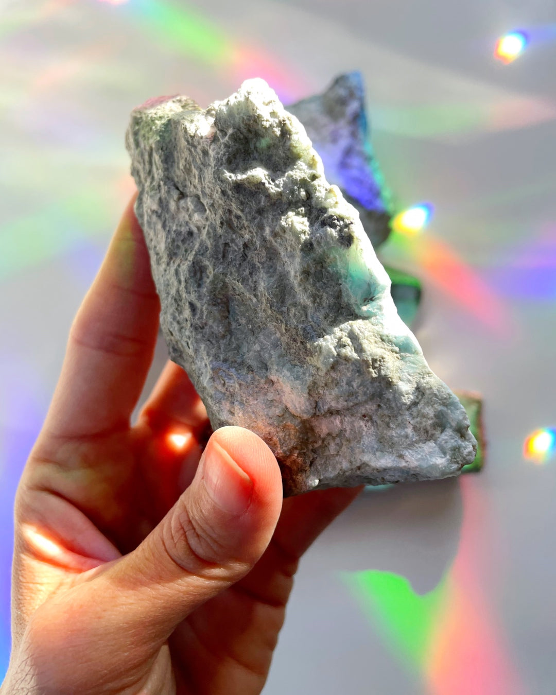 Rough Larimar 1 face Polished - Baltic Mermaid