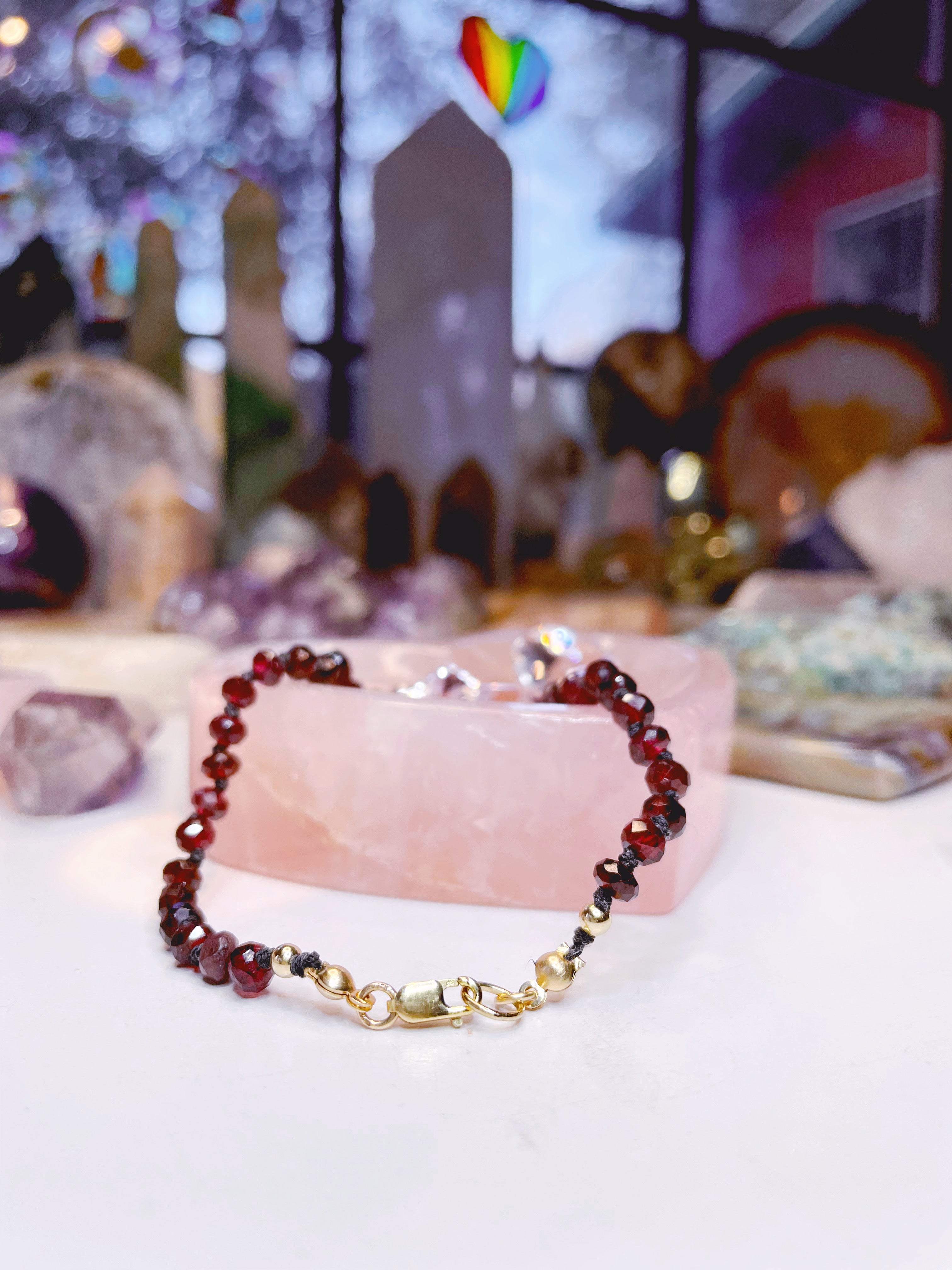 Garnet Candy Bracelet - Baltic Mermaid