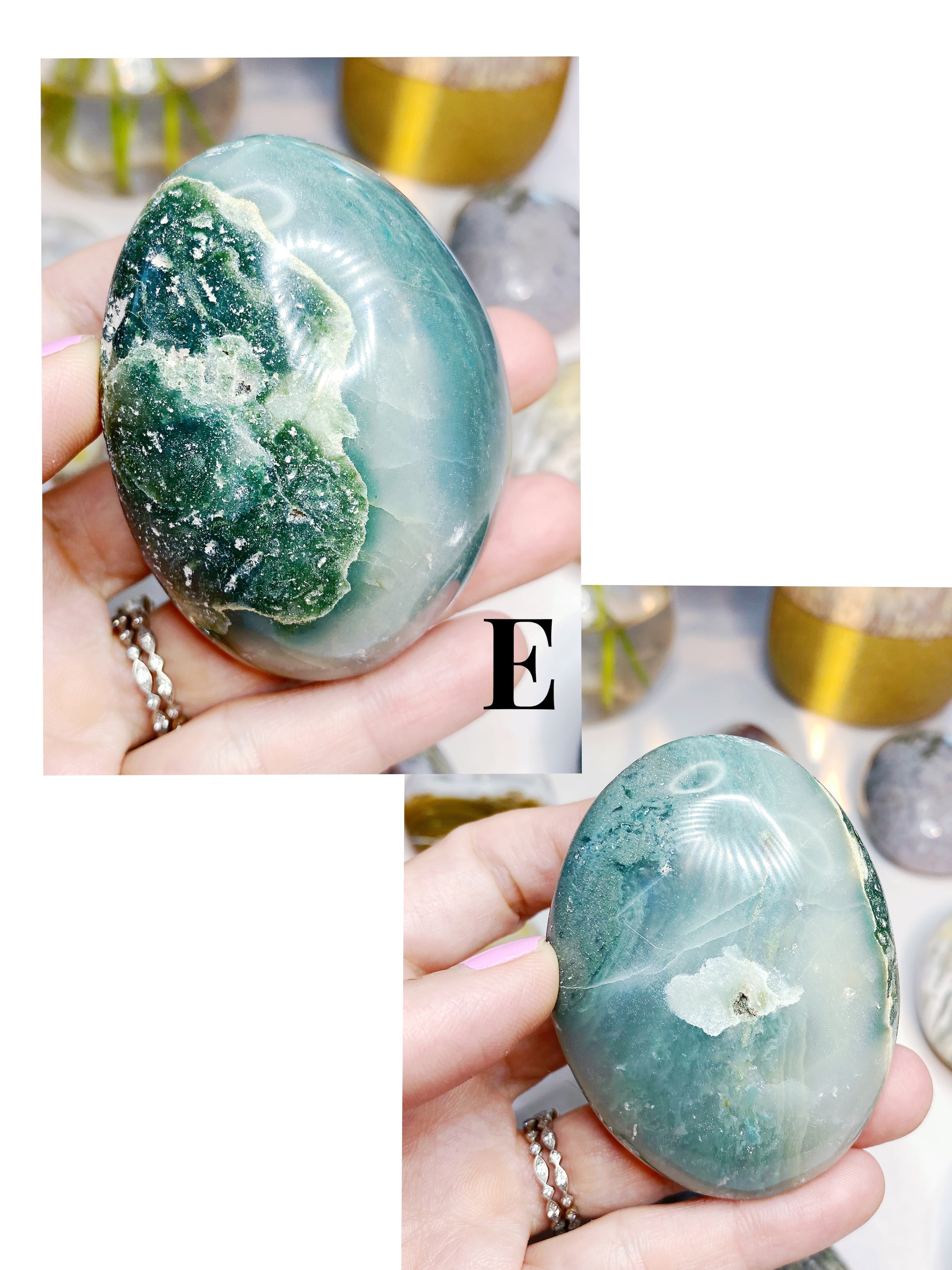 Ocean Jasper Palm Stones - Large - Baltic Mermaid