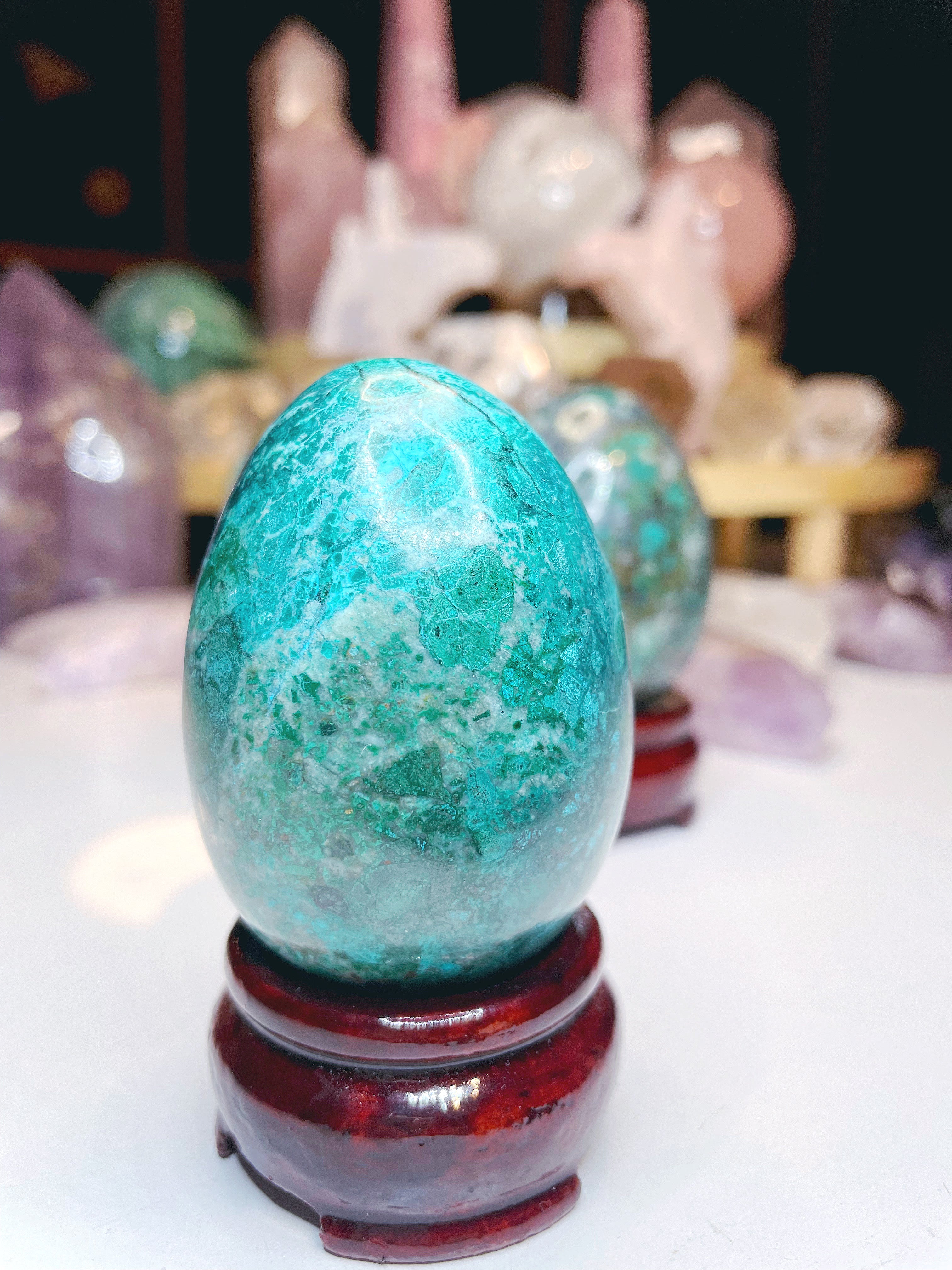 Chrysocolla Egg - Baltic Mermaid