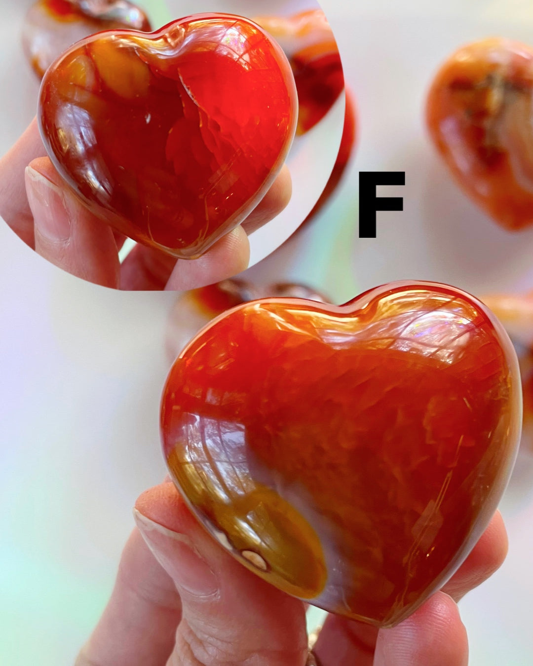 Carnelian Agate Hearts