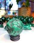 Malachite Carved Sphere