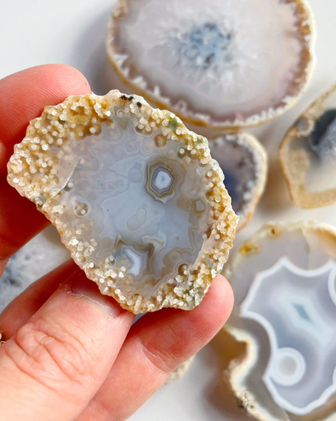 Agate Magnet Set C - Baltic Mermaid